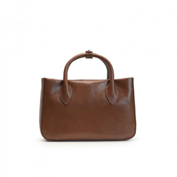 Ảnh Túi top handle hình chữ nhật quai kẹp BiliNâu