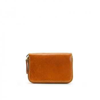 Ảnh Ví mini đựng thẻ kéo khoáDa bò