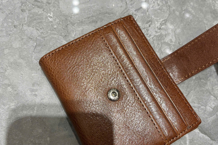 Ảnh Ví mini dạng gập cúc bấm Bili